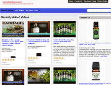 Tablet Screenshot of cannabisoilcures.com